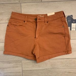 High Rise Midi Shorts